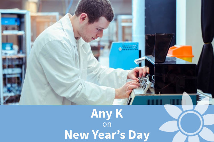 Laboratory scientist in a white lab coat in a laboratory setting up