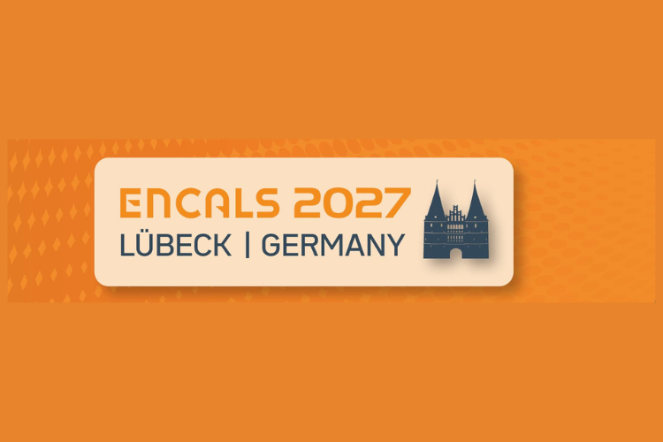 ENCALS 2027: Lubreck Germany logo on orange background
