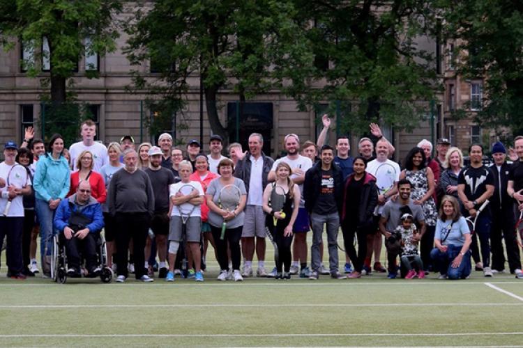 members of Kelvingrove Community Tennis Club