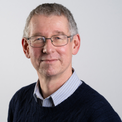 A photograph of Prof Peter McCaffery