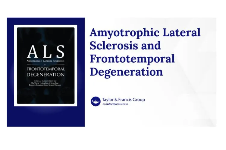 The front cover of the Taylor & Francis online publication Amyotrophic Lateral Sclerosis and Frontotemporal Degeneration journal